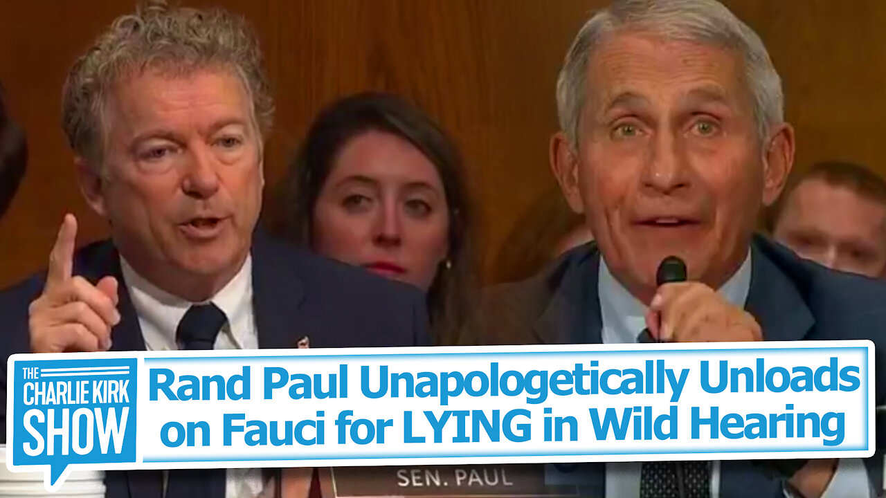 Rand Paul Unapologetically Unloads on Fauci for LYING in Wild Hearing