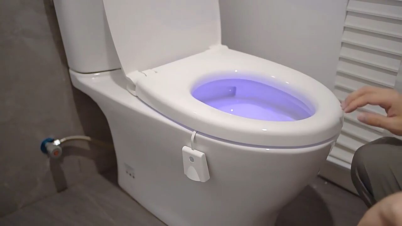 LED Toilet Night Light USB Rechargeable Galaxy Star Projector