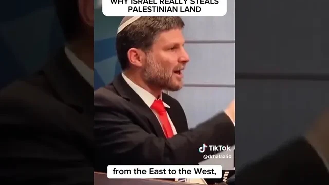 Smotrich Admits Why #Palestinian Land Is Stolen? #WestBank #Palestine