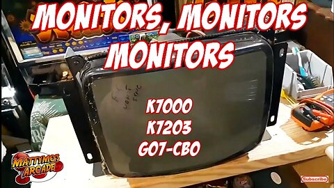 Arcade Monitor Repair: Wells Gardner K7000 and K7203, and an Electrohome G07-CBO