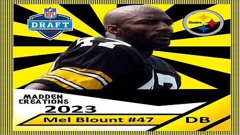 Madden 23 Legend Draft Pick Mel Blount Creation