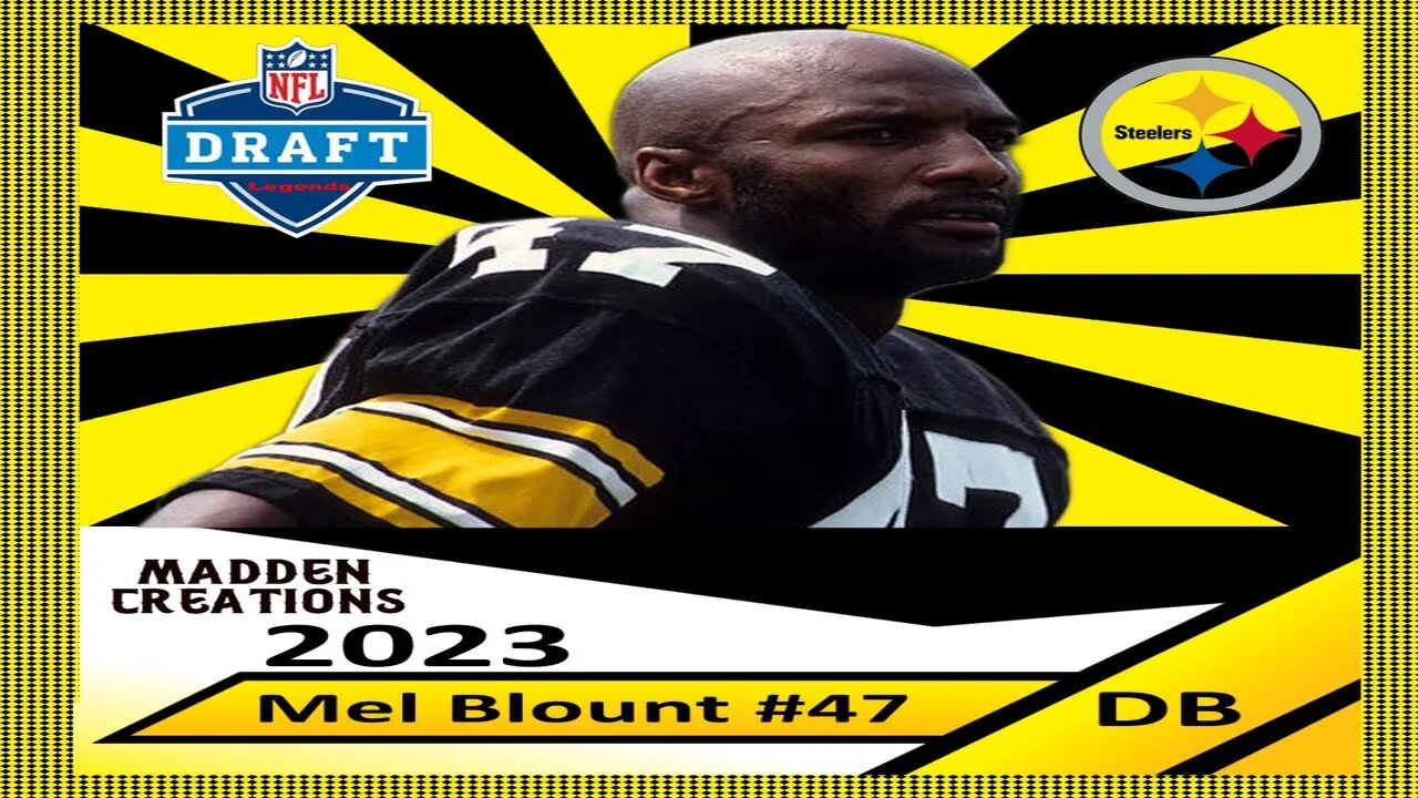 Madden 23 Legend Draft Pick Mel Blount Creation