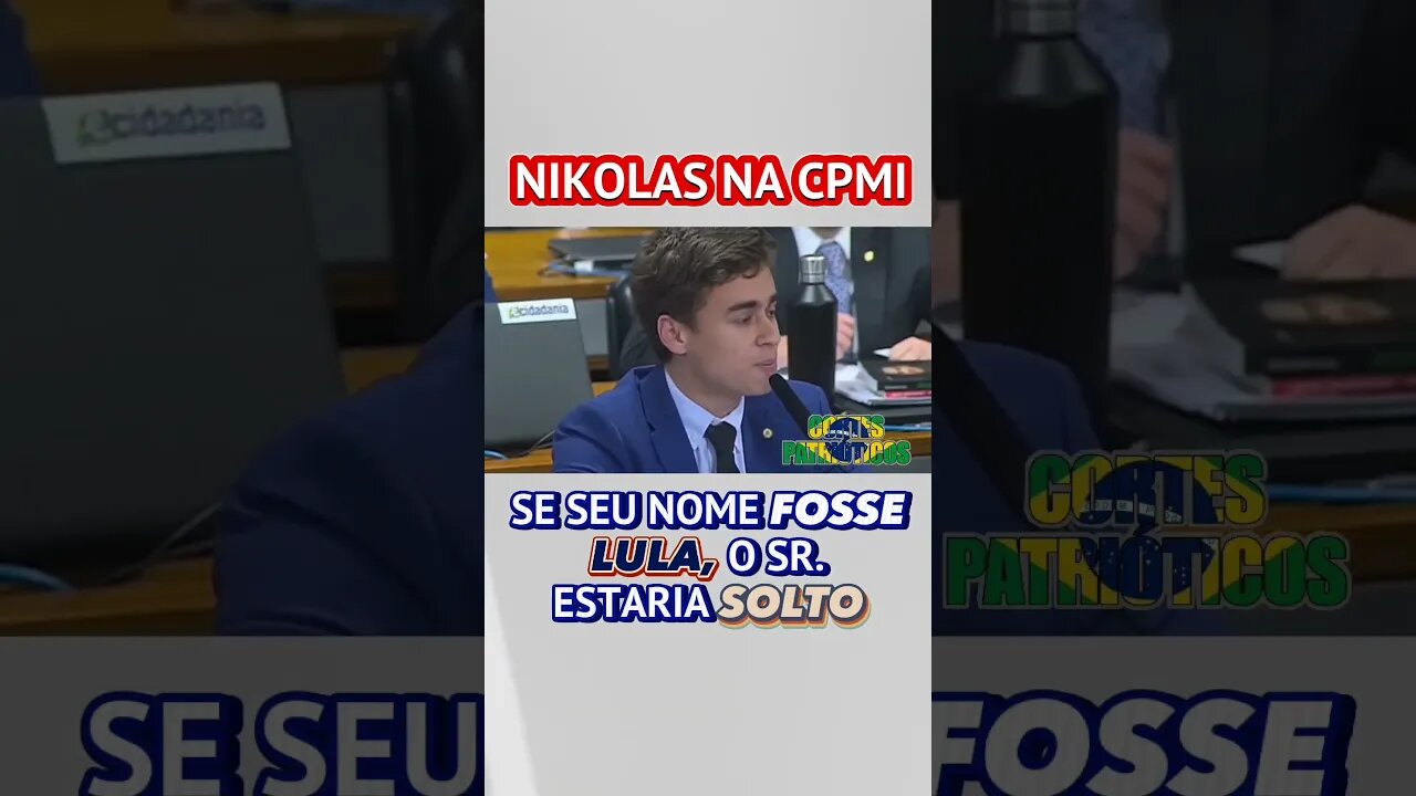 Nikolas Diz a Cid que Se Ele Fosse Lula Estaria Solto