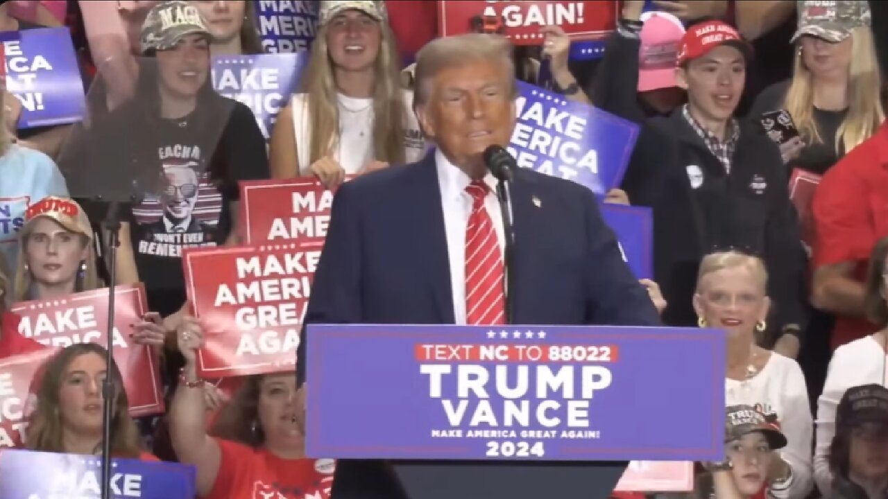 LIVE ~ President Donald Trump Speaks a at Rally in Rocky Mount, North Carolina ~ October 30 2024