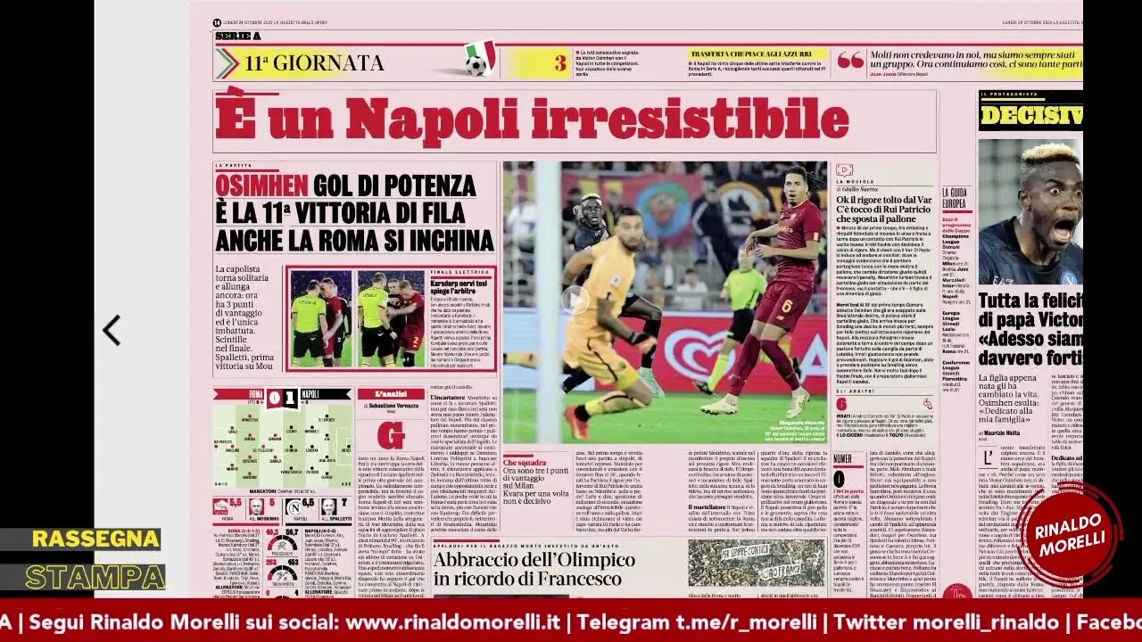 Super Napoli e Lazio, la vigilia di Champions per Milan e Juve. Rassegna Stampa ep.157 | 24.10.22