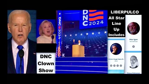 Biden Clinton DNC Clown Show Caters To Dumbed Down Brainwashed United Slaves Of America Liberpulco