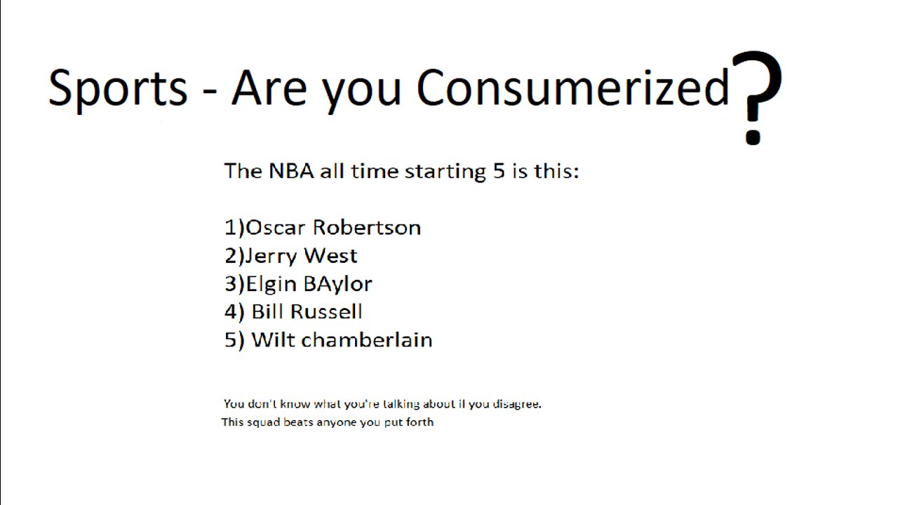 Sports: Are you consumerized?