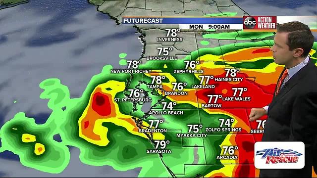 Low pressure west of Tampa has become Tropical Storm Emily