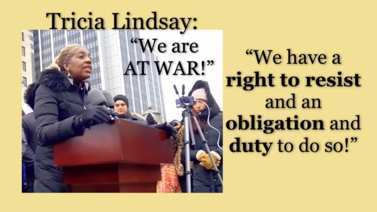 Tricia Lindsay: "We Have a Right to Resist, and an Obligation and Duty to Do So" USA