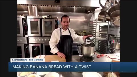 Making black sesame banana bread with White Wolf Japanese Patisserie