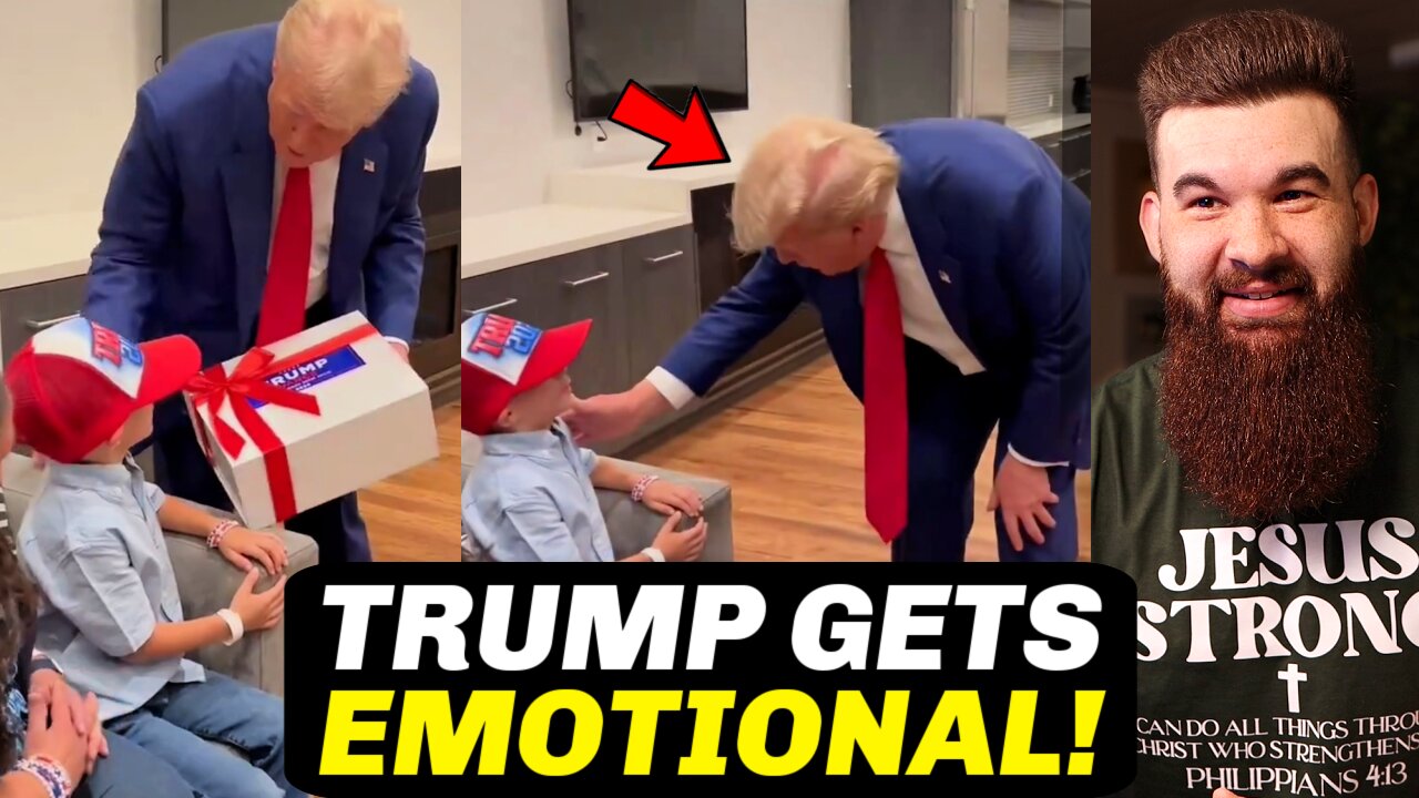 Trump Gets EMOTIONAL After Meeting Young Boy With Rare Brain Disease