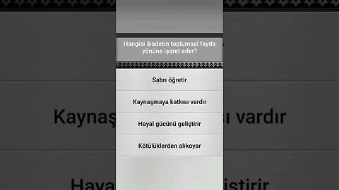 #yarışma #bilgi İSLÂMÎ BİLGİ YARIŞMASI