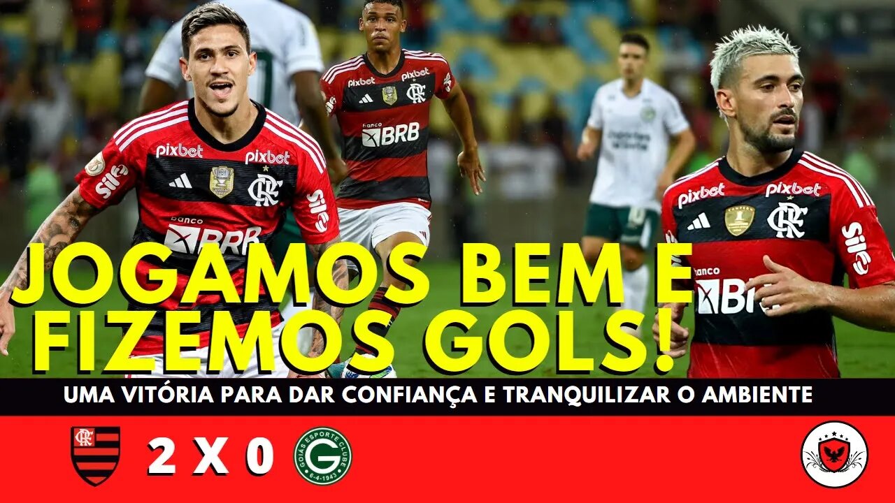 Em noite chuvosa, Flamengo tem boa atuação e vence o Goias