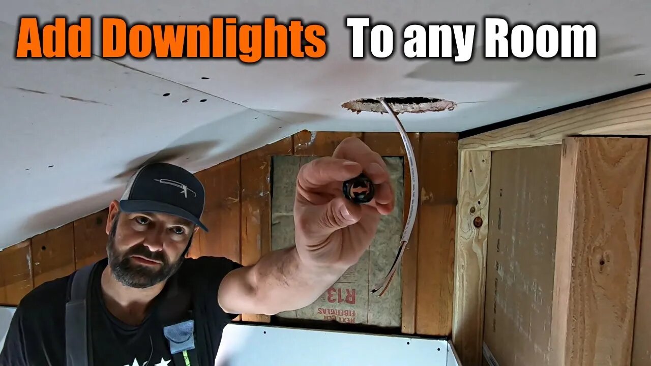 Retrofitting Down Lights | Residential Electrical Is The Easiest Trade To Learn | THE HANDYMAN |