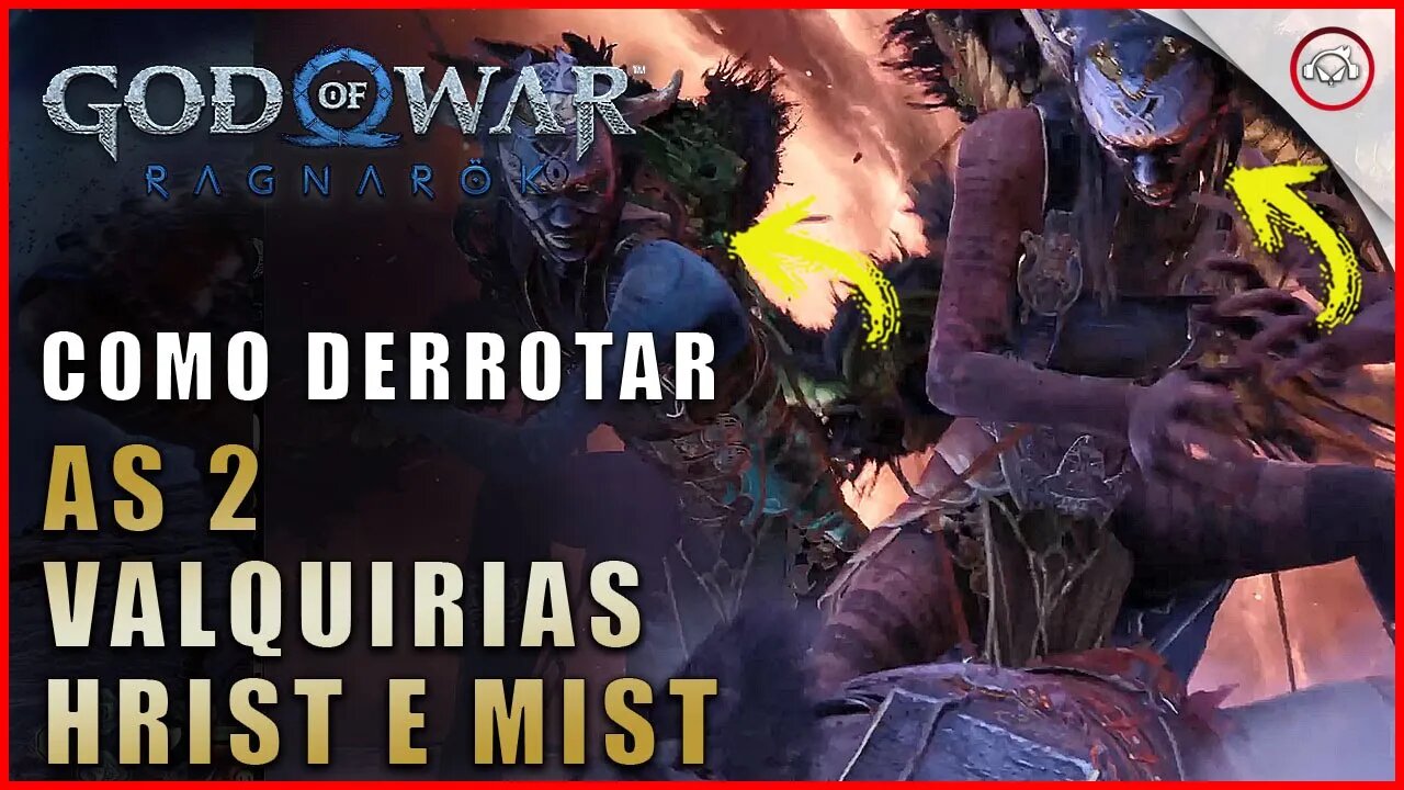 God of war Ragnarok, Como derrotar as 2 Valquírias Hrist e Mist | Super dica