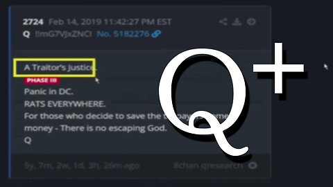 A Traitor's Justice - Q+ Major Intel Decode Oct 1