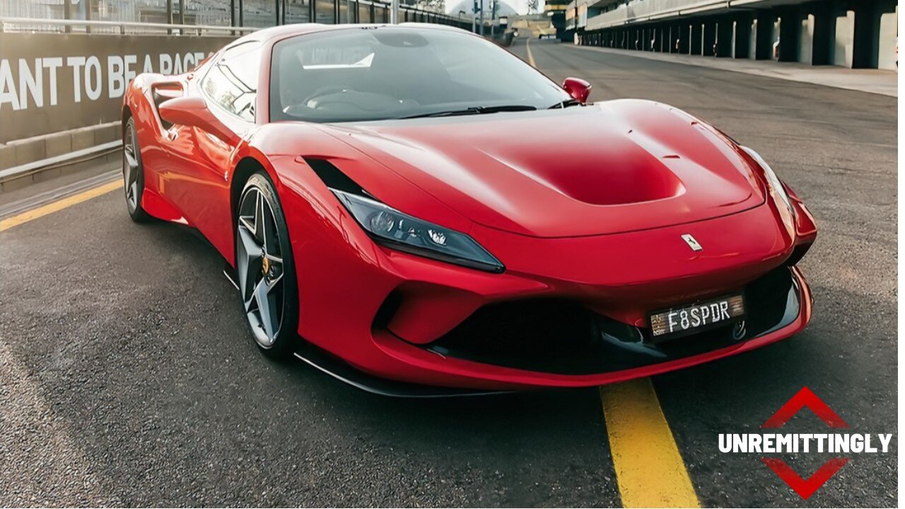 Ferrari F8 almost got wrecked from an accident Dash cam footage