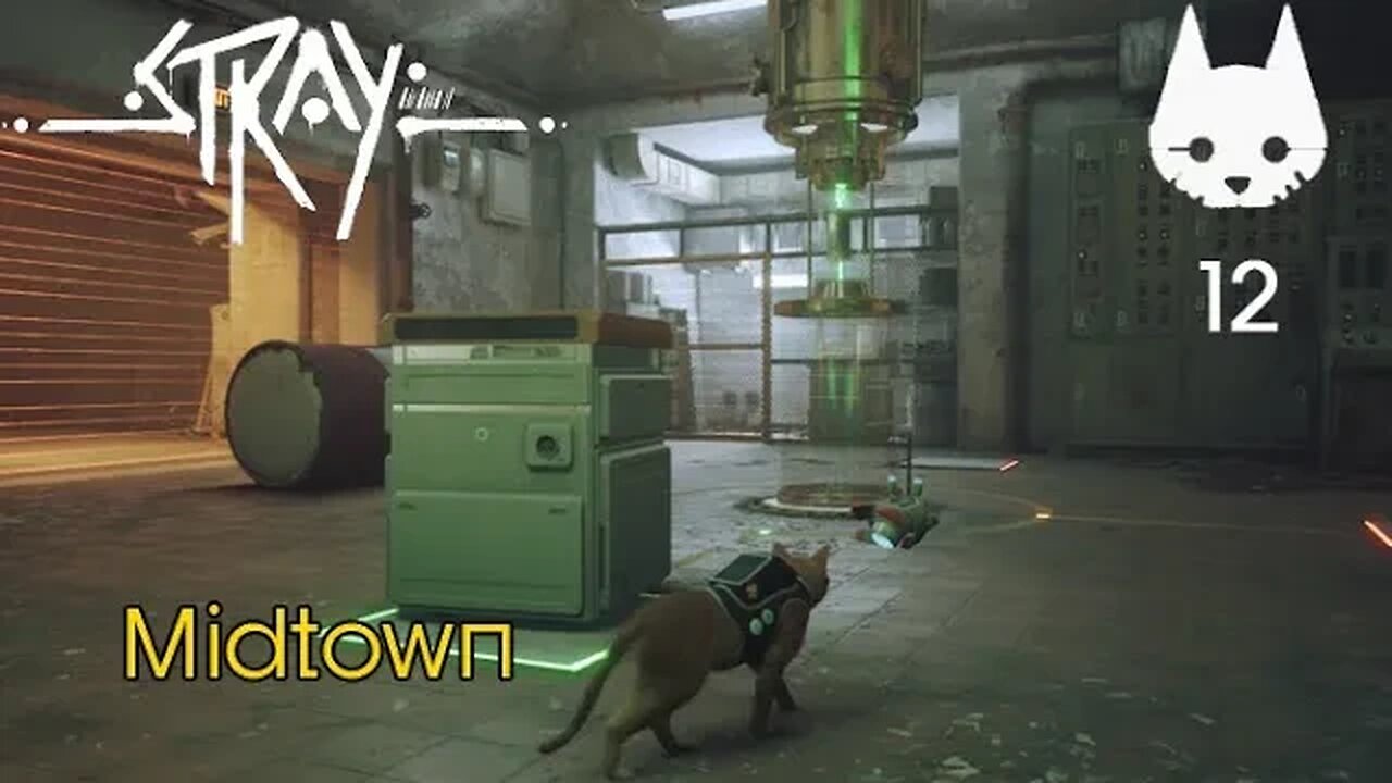 Stray: Part 12 - Midtown Neocorp Factory (no commentary) PS4