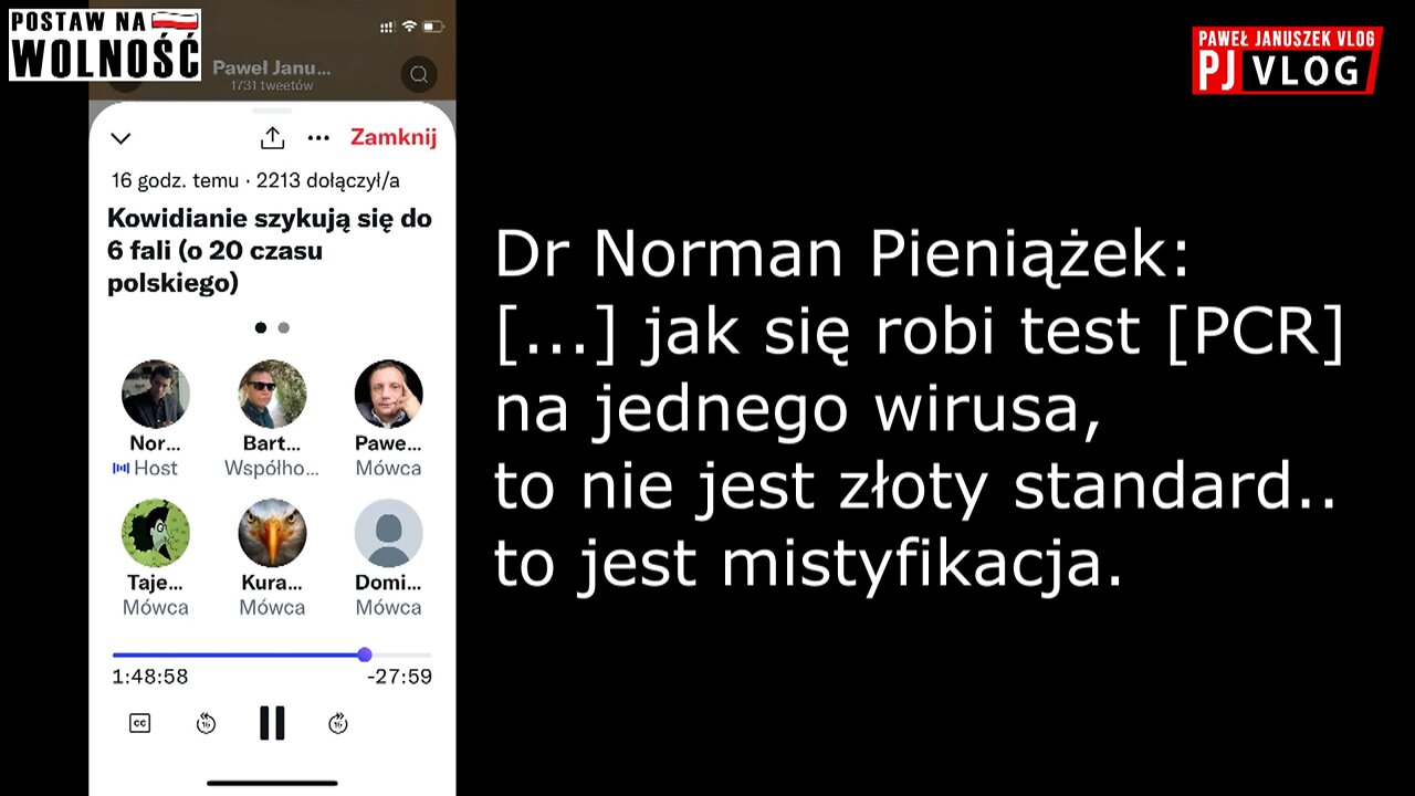 Dr Norman Pieniążek: test na jednego wirusa to nie jest złoty standard, to jest mistyfikacja