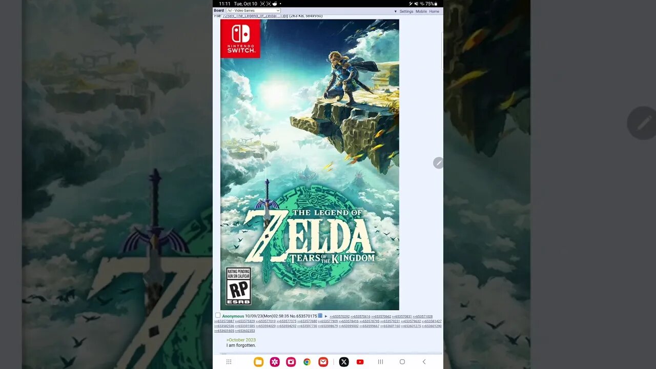 no nobody forgot tears of the kingdom