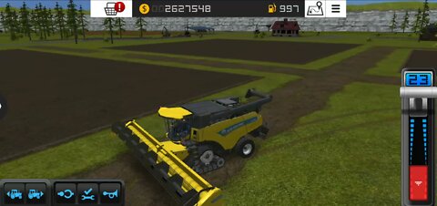 Farming Simulator 16 - buying the biggest combine, another truck, and more fields