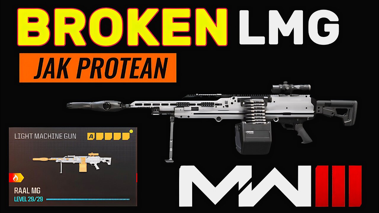 New RAAL MG Conversion Kit Jak Protean Is Broken IN Modern Warfare 3 Multiplayer