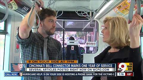 Cincinnati Bell Connector marks 1 year of service