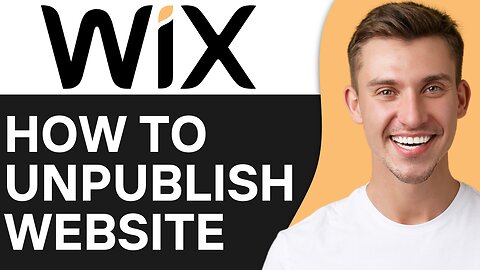 HOW TO UNPUBLISH WIX WEBSITE