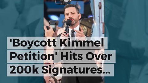 'Boycott Kimmel Petition' Hits Over 200k Signatures... Refuses To Apologize To Melania