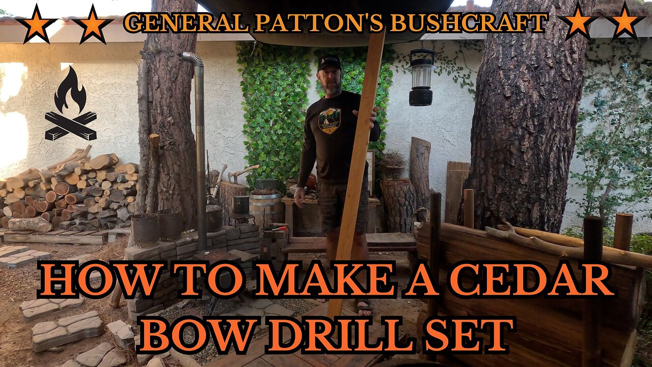 HOW TO MAKE A CEDAR BOARD BOW DRILL SET