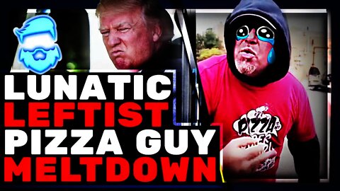 Instant Regret! Unhinged Pizza Guy Goes NUTS Over A Flag...
