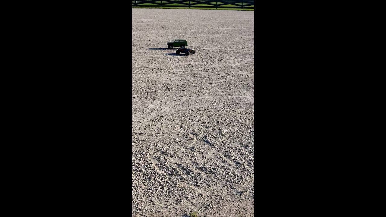 Redcat Crawler and Rustler Running in Dirt