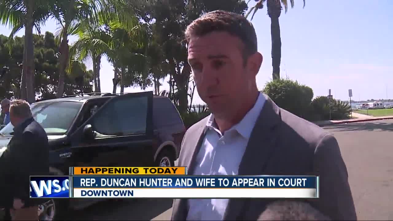 Hunter, wife could learn trial date at hearing