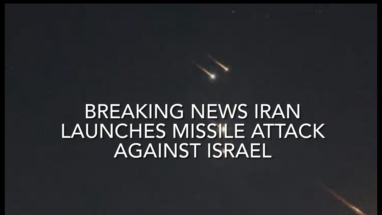 Special Report BREAKING: IT HAS BEGUN- MISSILES LAUNCHED BY Iran AT ISRAEL! MASSIVE ATTACK!