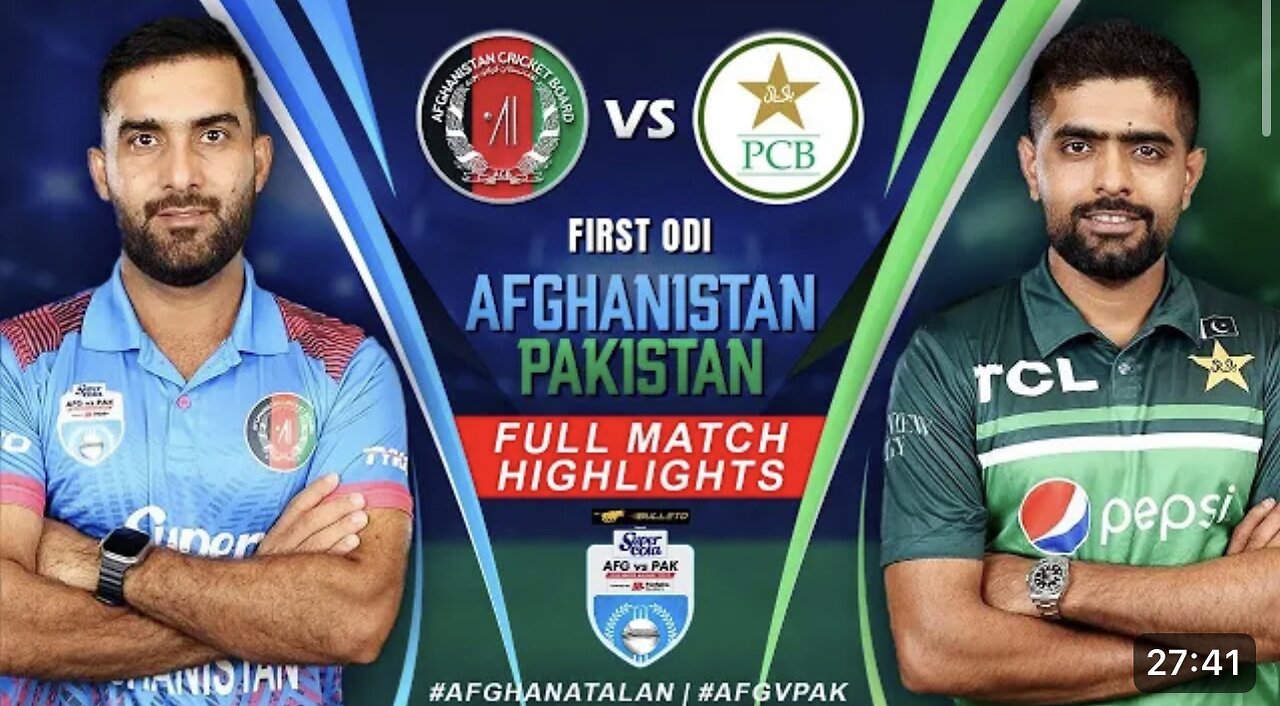 Afghanistan vs Pakistan 1st ODI highlights