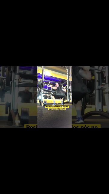 Como posicionar os pés corretamente no agachamento smith #shorts