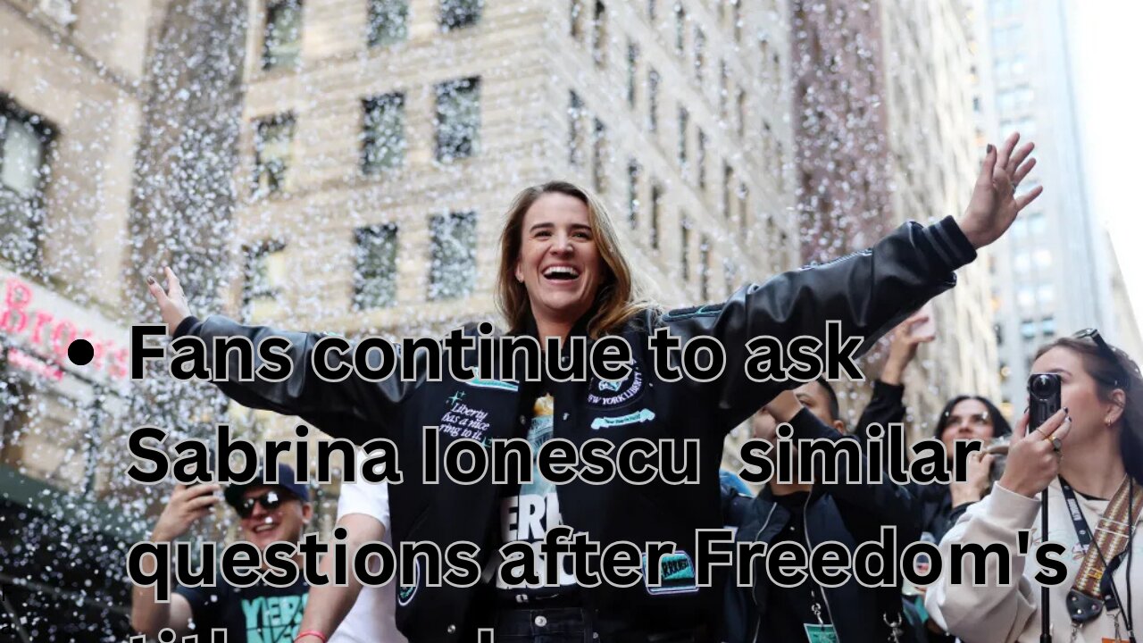 Fans continue to ask Sabrina Ionescu similar questions after Freedom's title march