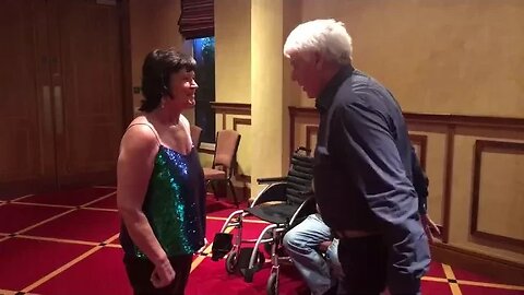Carmel, came into us in a wheelchair. The Drs are 99.9% sure it's Parkinson's. Now look at her walk.