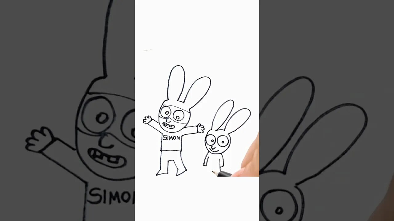 Easy and fun tutorial on how to draw and paint Simon #shorts