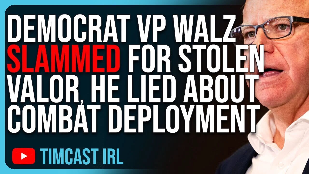 Democrat VP Walz SLAMMED For Stolen Valor, He LIED About Combat Deployment