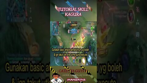 TUTORIAL KAGURA #shorts #mobilelegends #mlbb #gameplay #fyp #kagura #combo #skill #mage