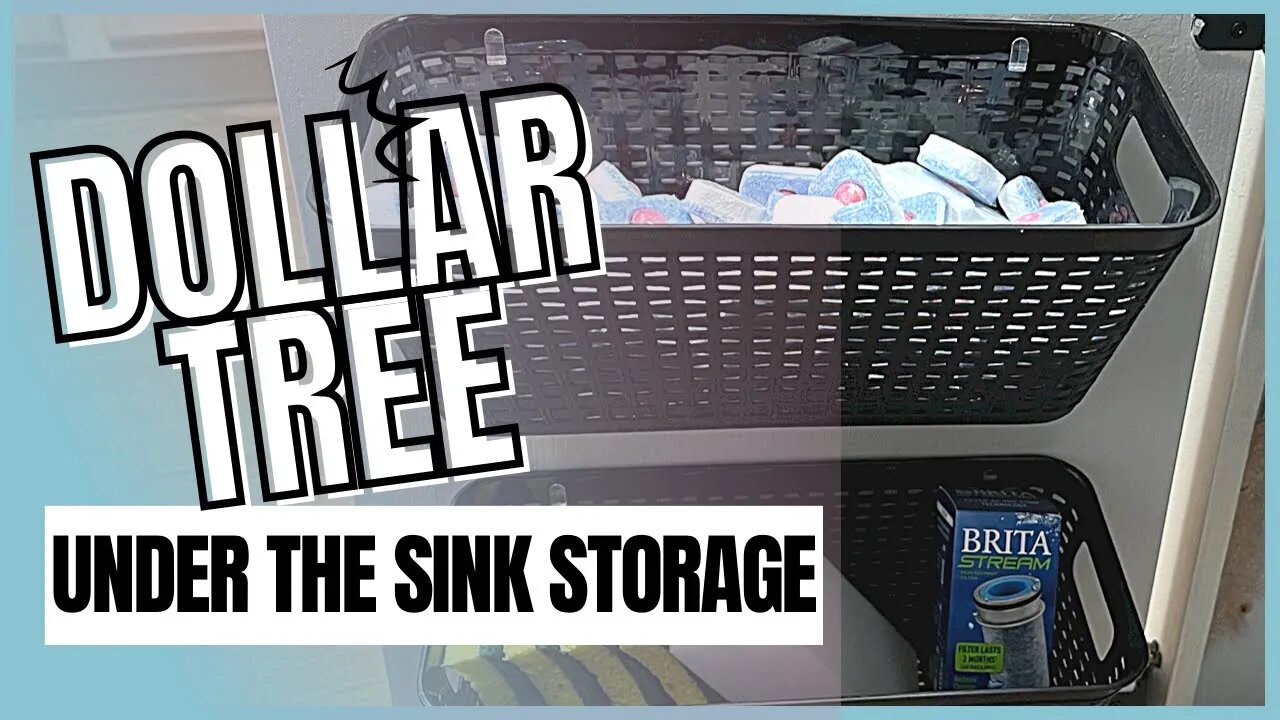 Dollar Tree Kitchen Organization | Under The Sink Storage