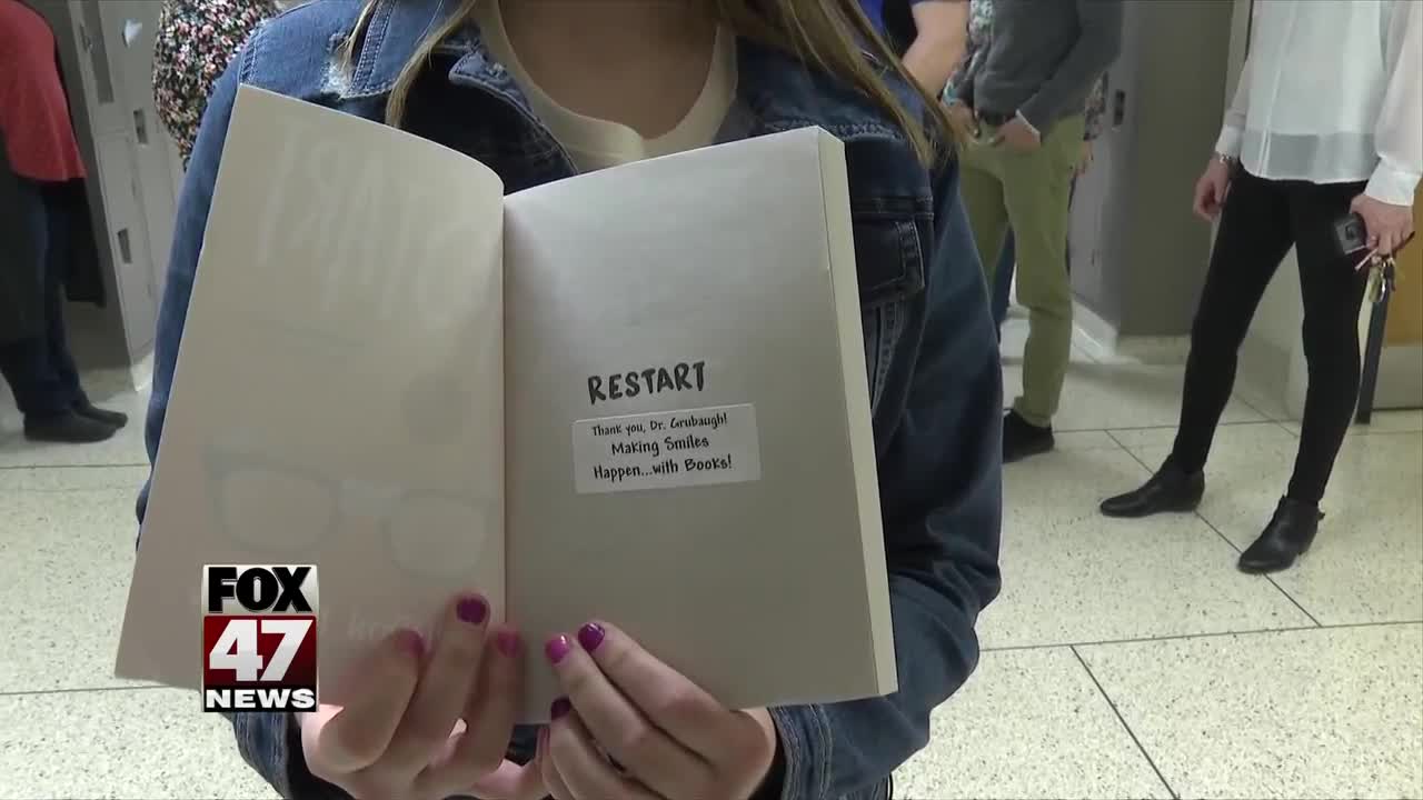 School celebrates national reading awareness month with a book vending machine