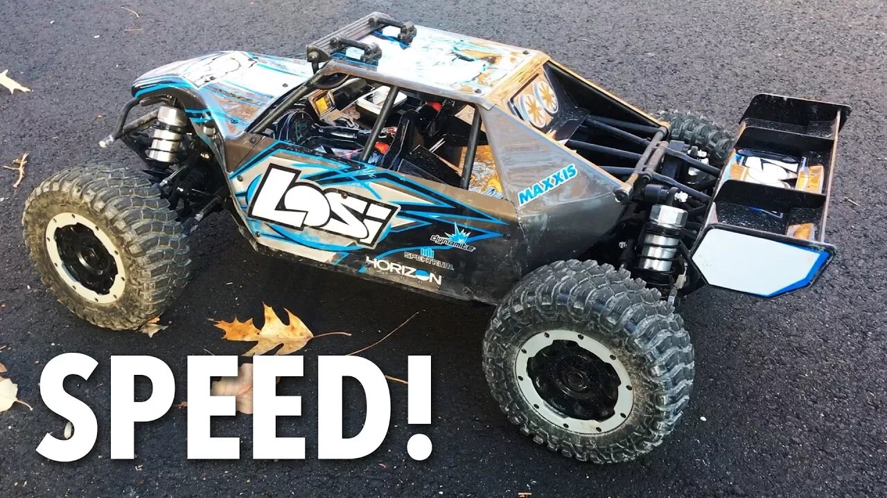 Losi DBXL-E SPEED TEST on 8S LiPo