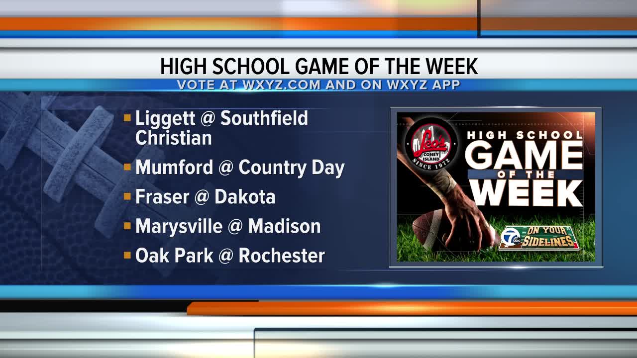 High School Game of the Week voting is open