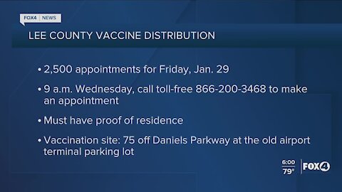 Local vaccine appointments open up