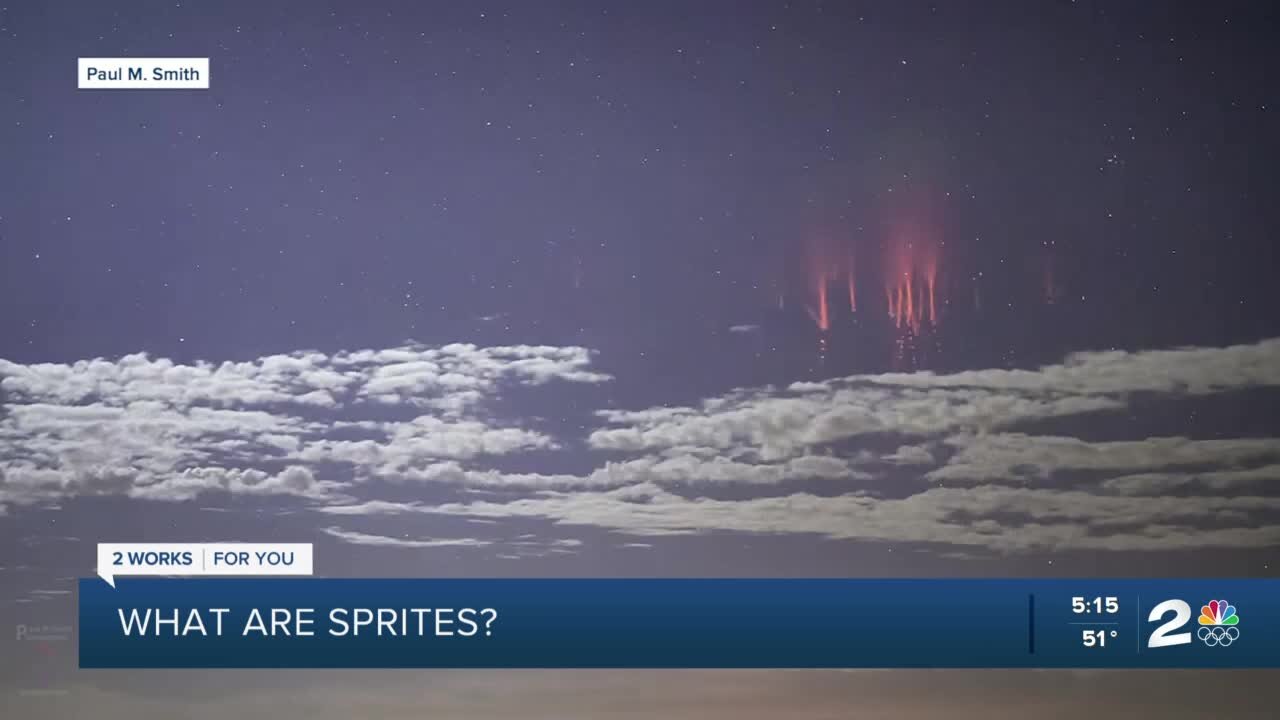 What are lightning sprites?