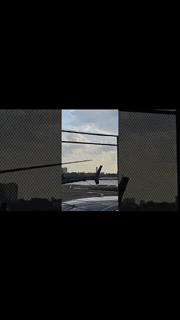 She can handle the stick well - NYC heliport