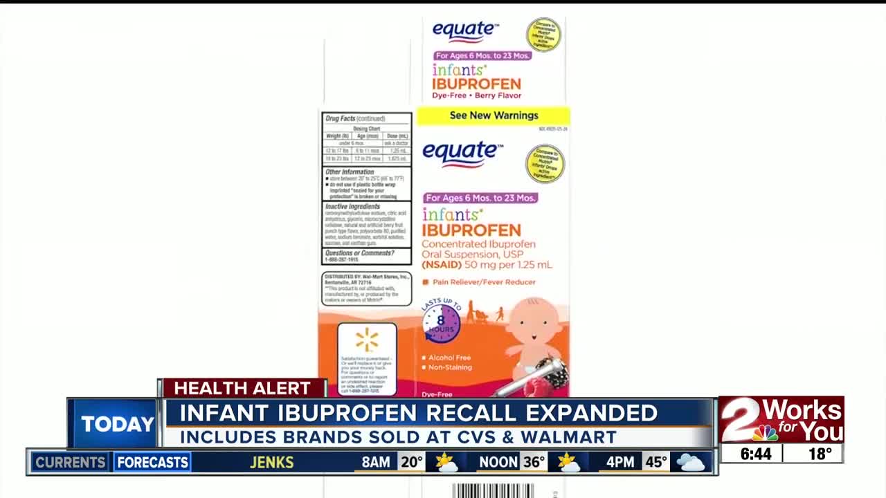 Infant ibuprofen recall expanded