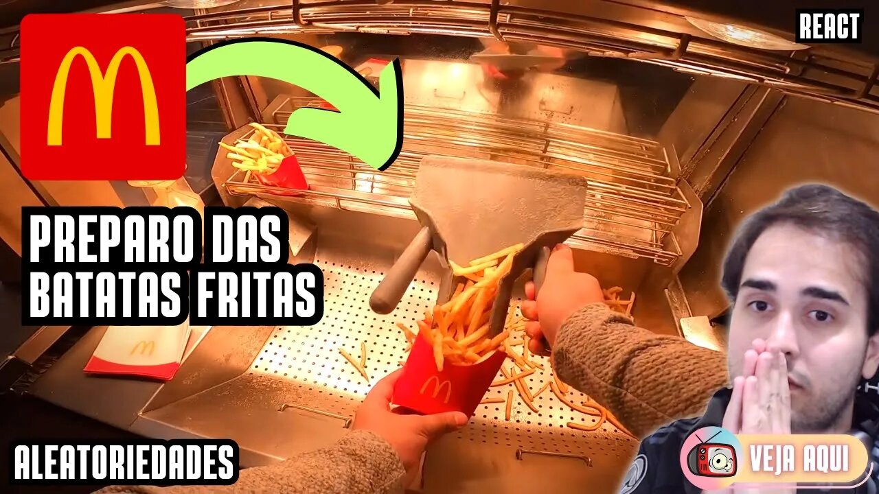 Como é TRABALHAR no McDONALD'S? O PREPARO das BATATAS FRITAS! | Veja Aqui Reacts